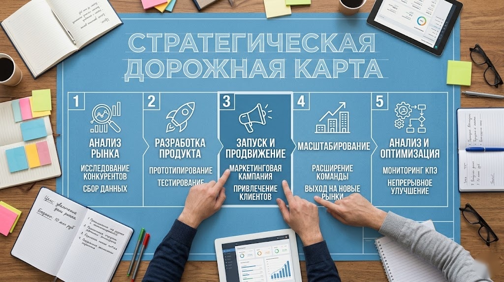 Шаблон: стратегия GEO за 5 шагов
